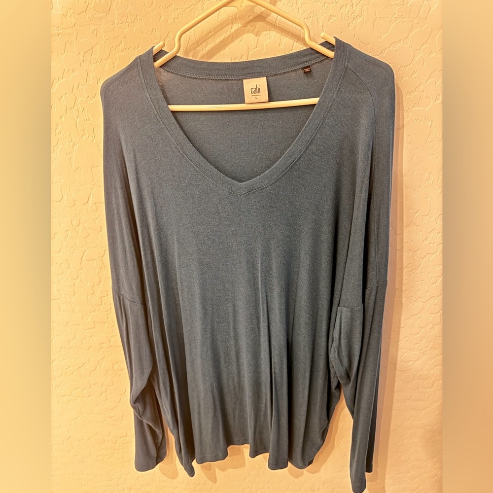 Blue long sleeveve Cabi tee